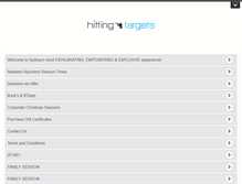 Tablet Screenshot of hittingtargets.com.au